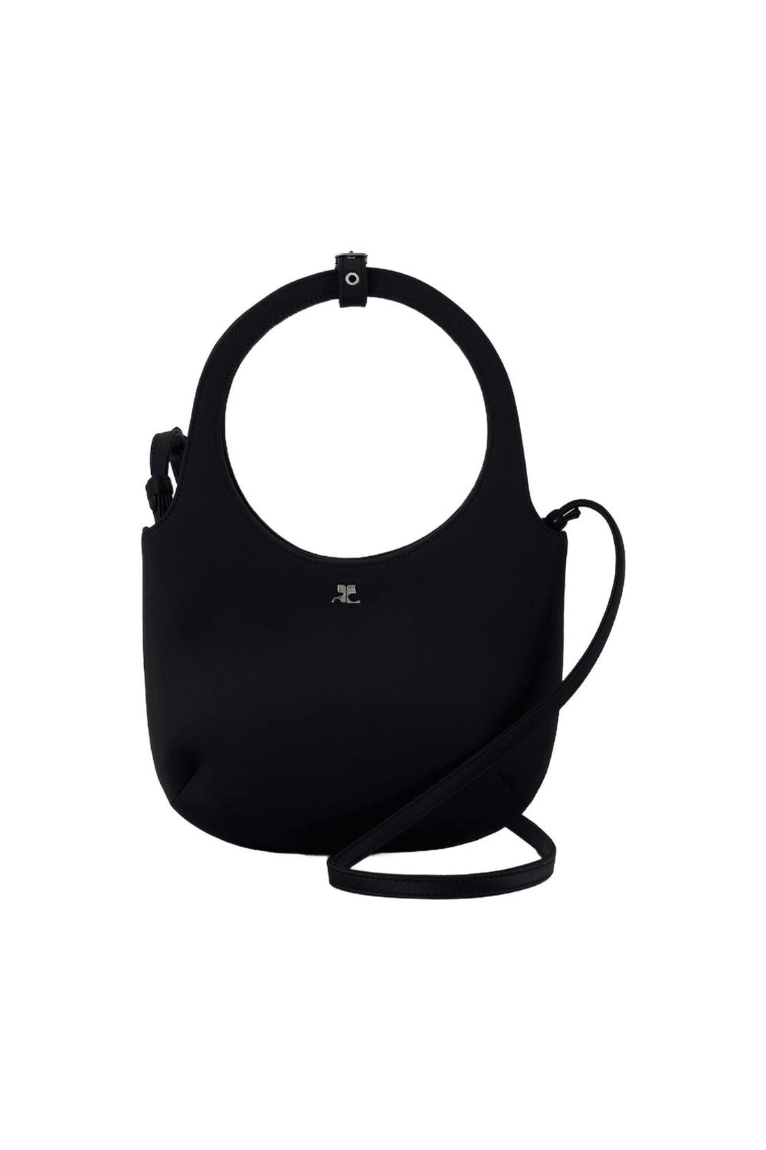 Holy Schultertasche - Courreges - Satin - Schwarz