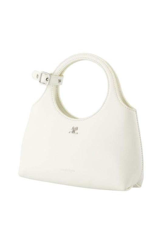 Mini Holy Day Handtasche - Courreges - Leder - Weiß