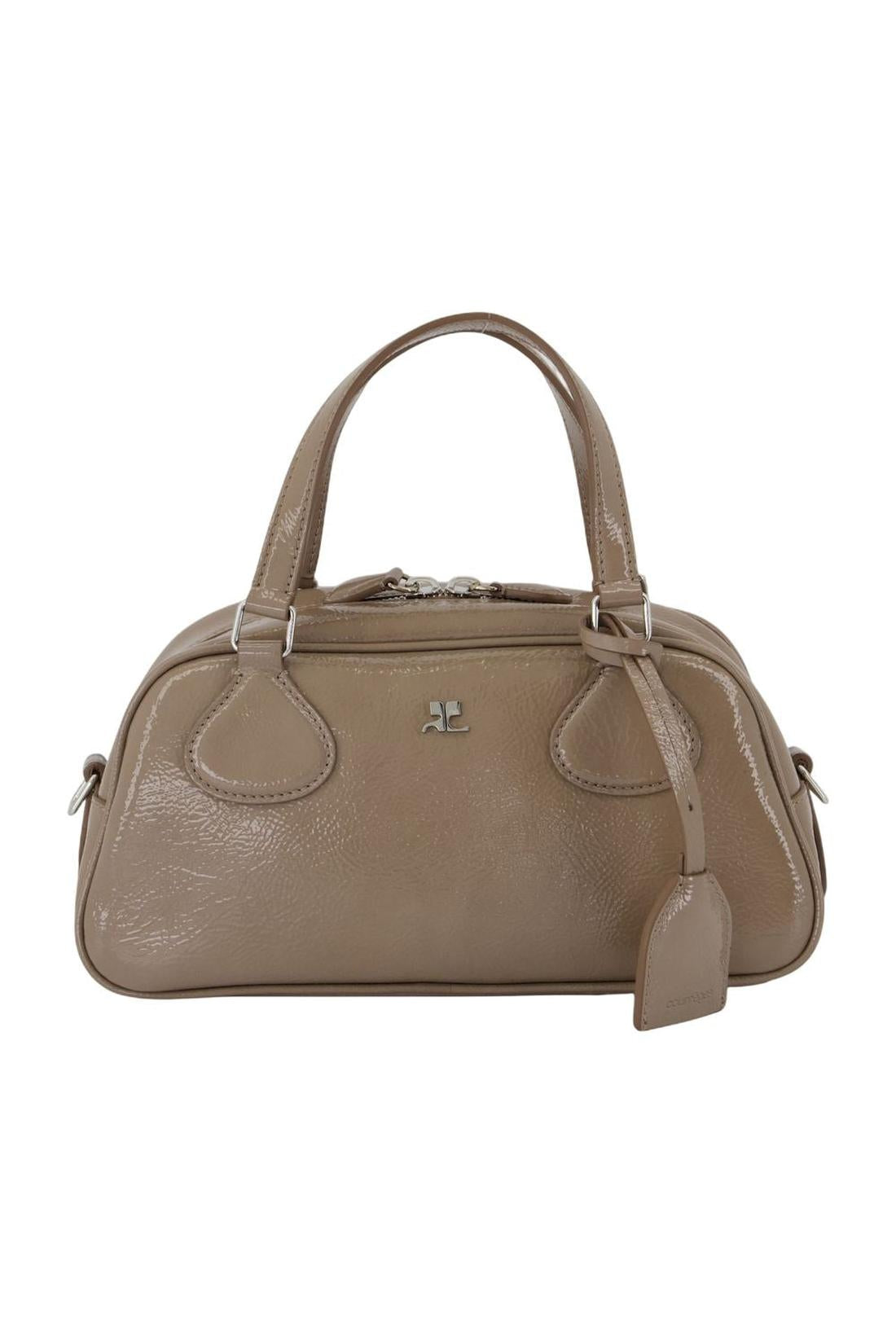 Handtasche Friday - Courreges - Leder - Braun