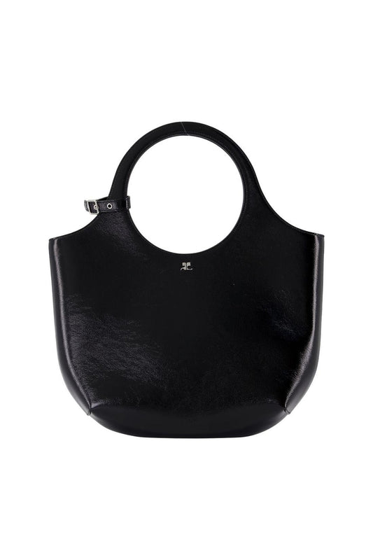 Medium Holy Handtasche - Courreges - Leder - Schwarz
