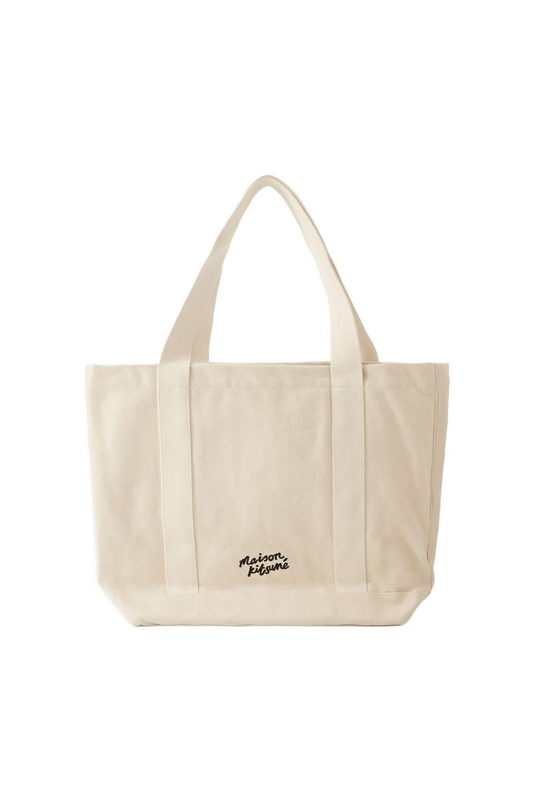 Tote Bag Fox Head - Maison Kitsune - Baumwolle - Beige