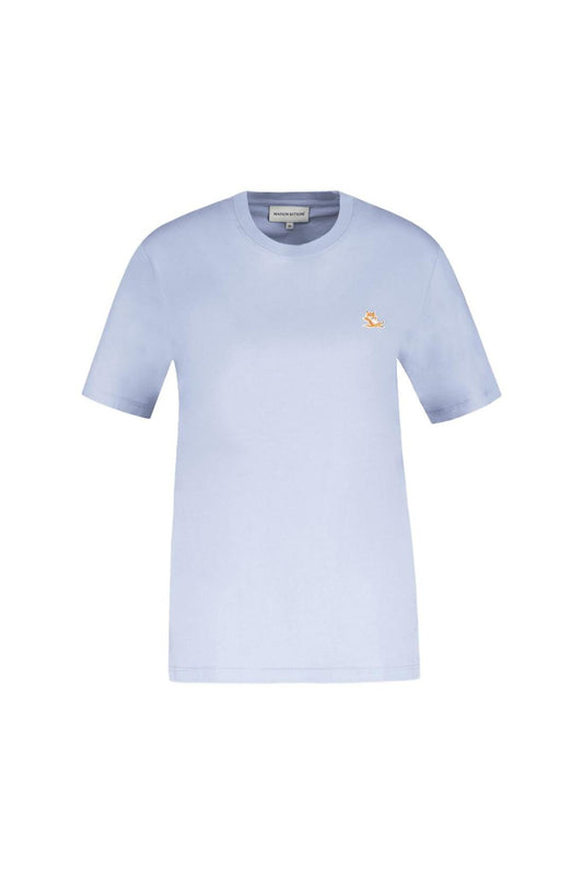 Chillax Fox Patch T-Shirt - Maison Kitsune - Baumwolle - Blau