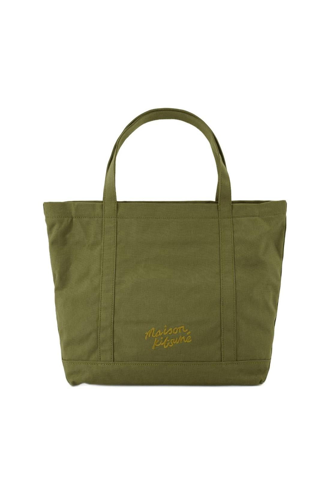 Fox Head Large Cabas - Maison Kitsune - Baumwolle - Grün