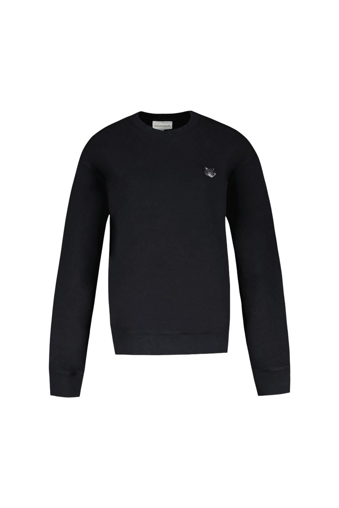 Sweatshirt Fox Head Patch Comfort - Maison Kitsune - Baumwolle - Schwarz