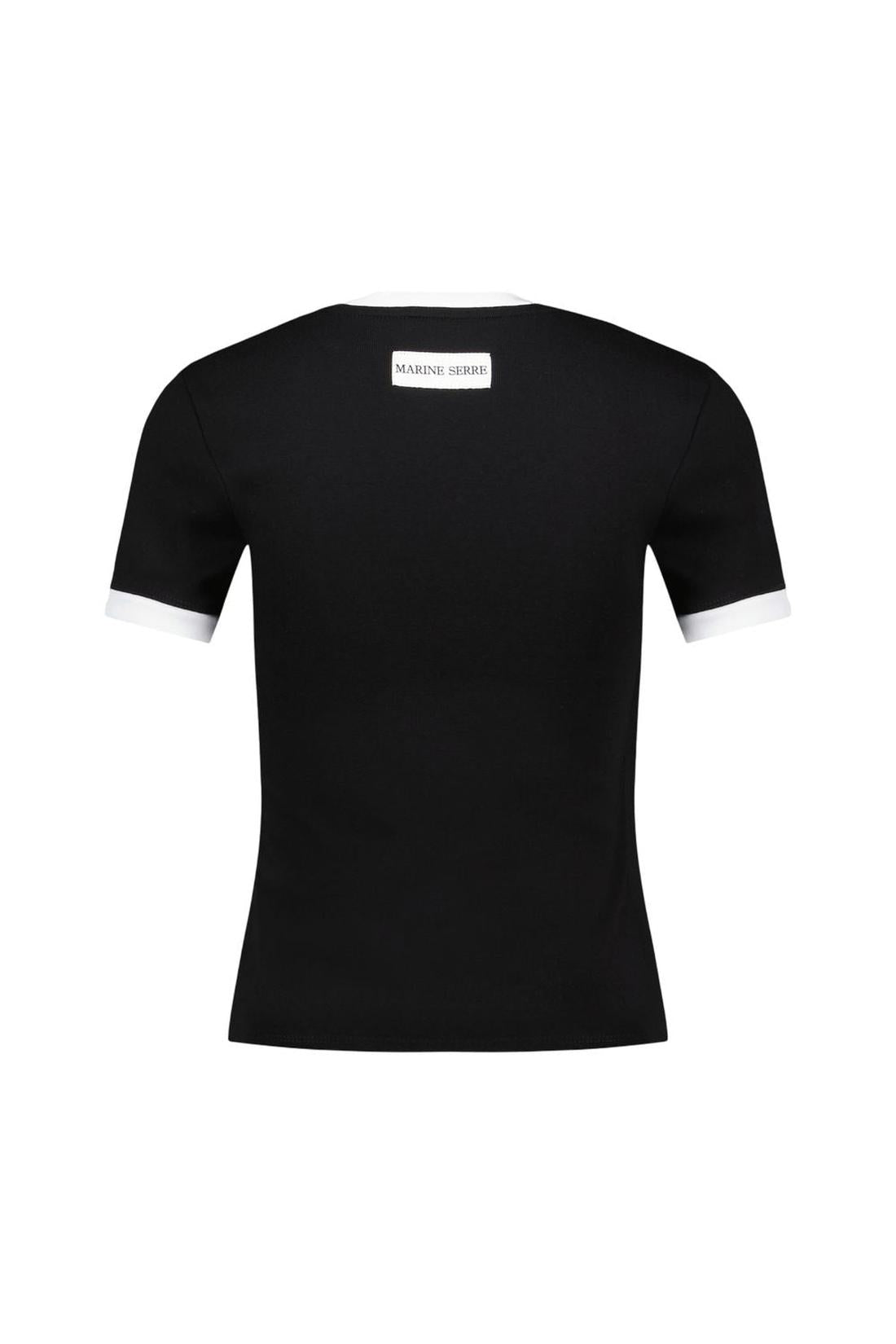 Moon Logo Baby Fit T-Shirt - Marine Serre - Baumwolle - Schwarz