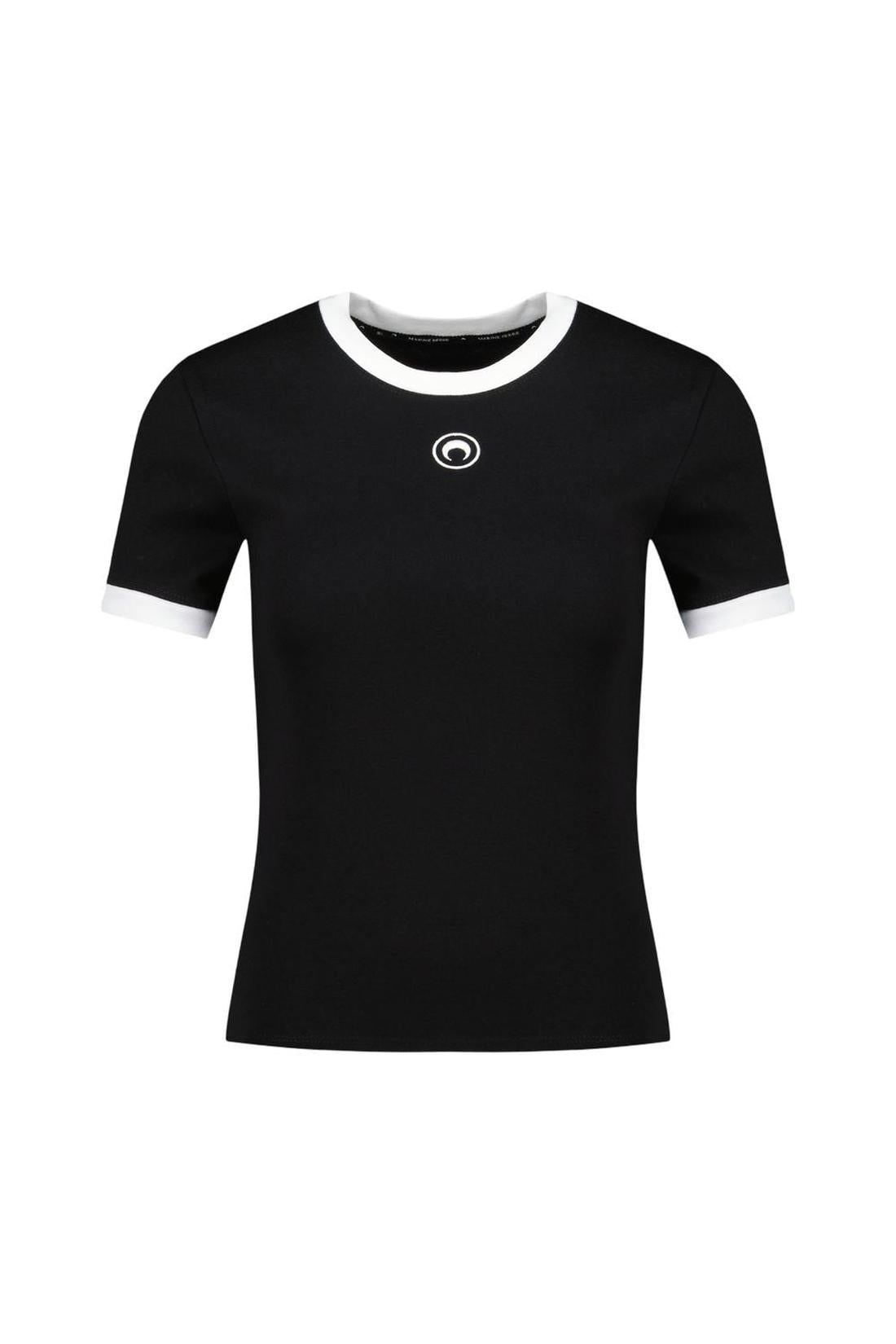 Moon Logo Baby Fit T-Shirt - Marine Serre - Baumwolle - Schwarz