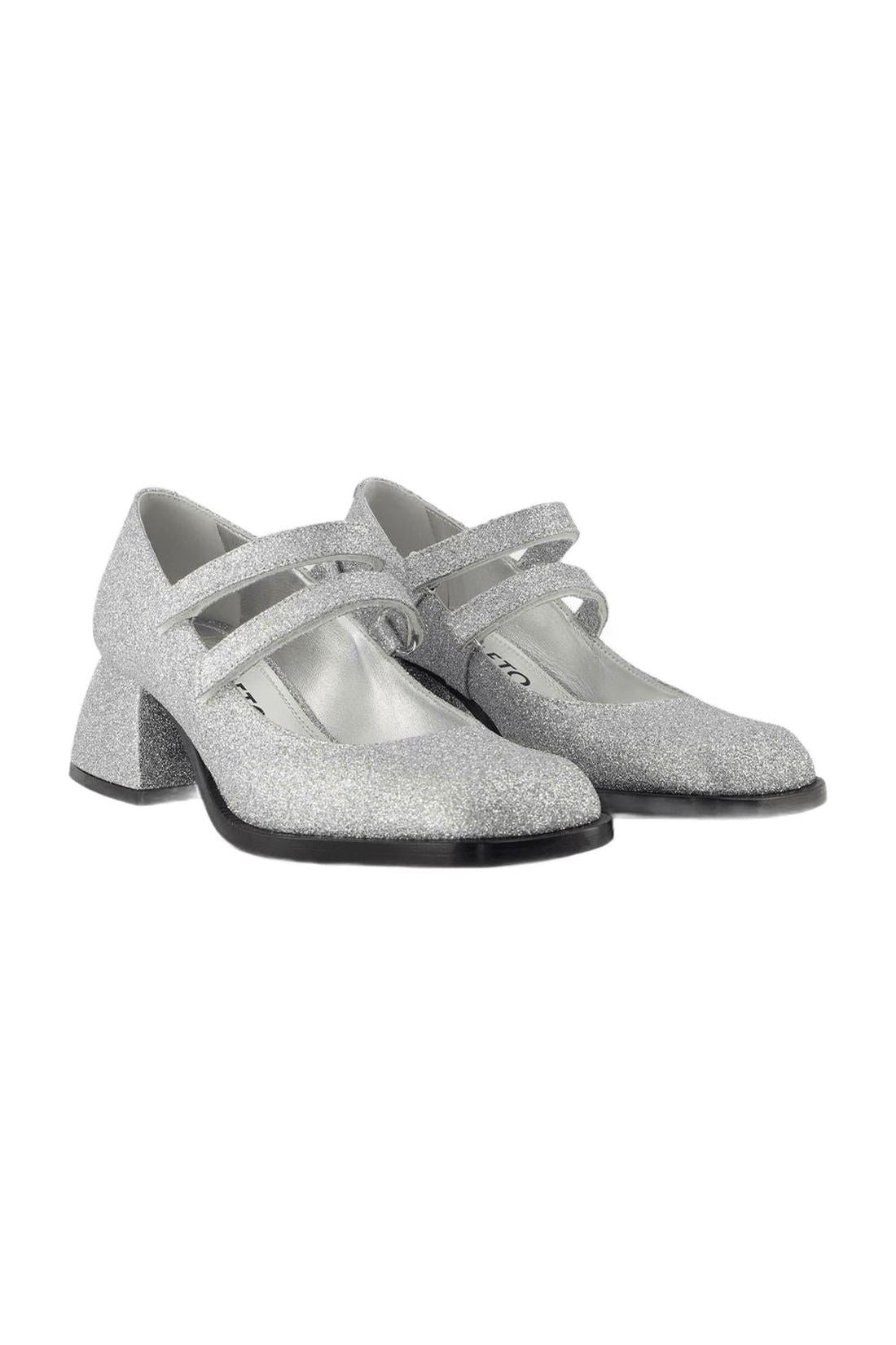 Bulla Bacara Pumps - Nodaleto - Silver Glitter - Leather