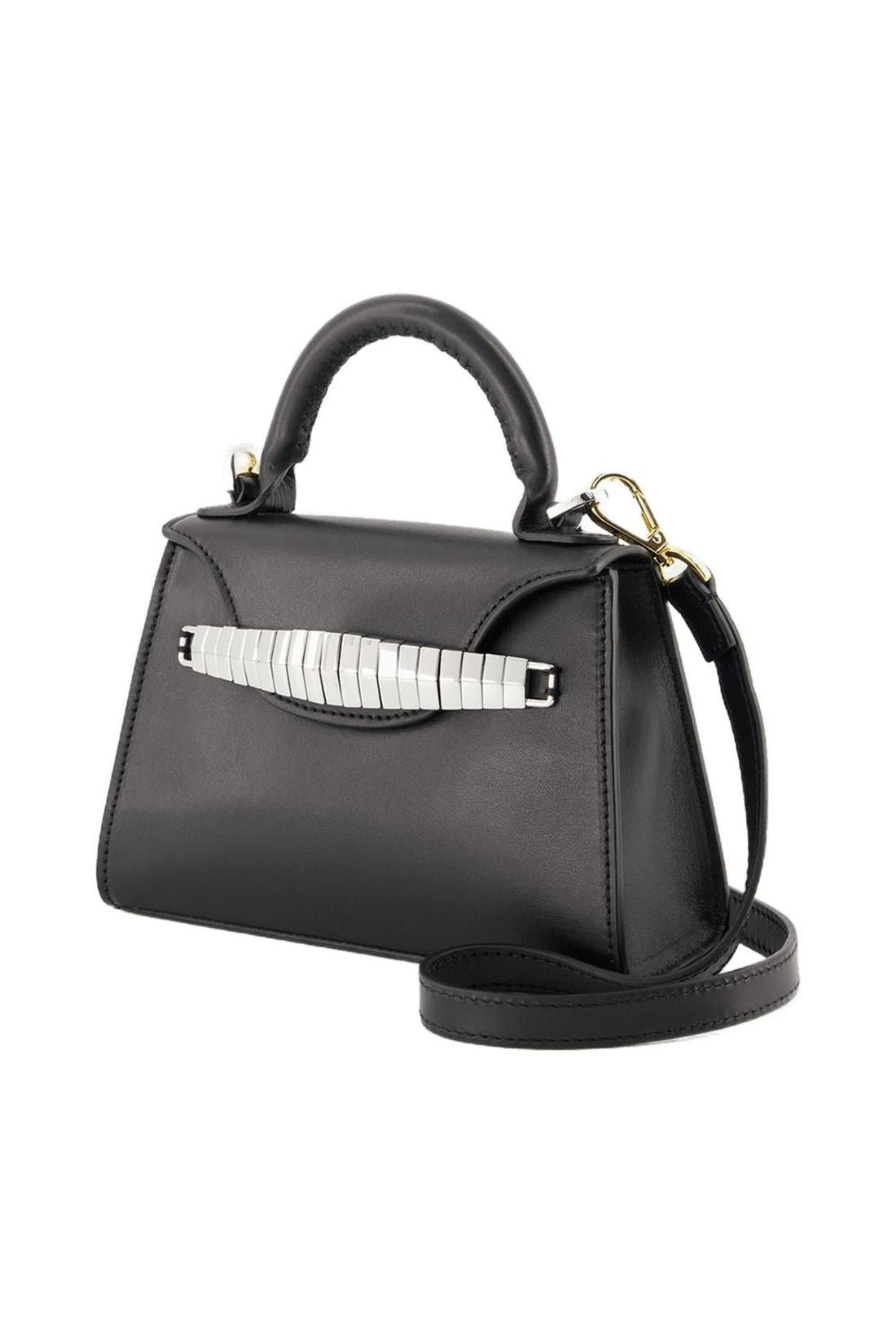 Mini Eva Handbag - Elleme - Black - Leather