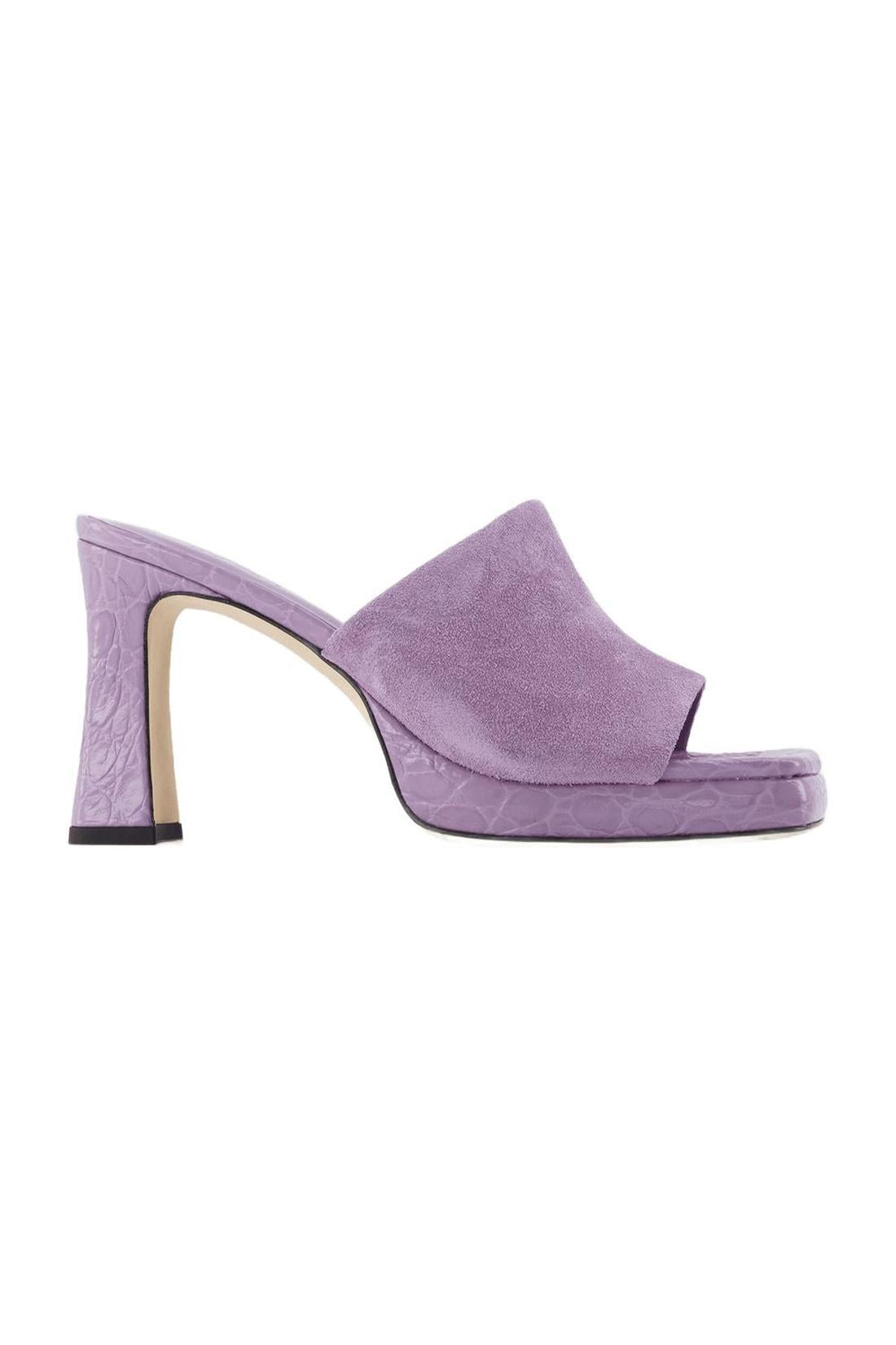 Beliz Mule - By Far - Purple - Leather