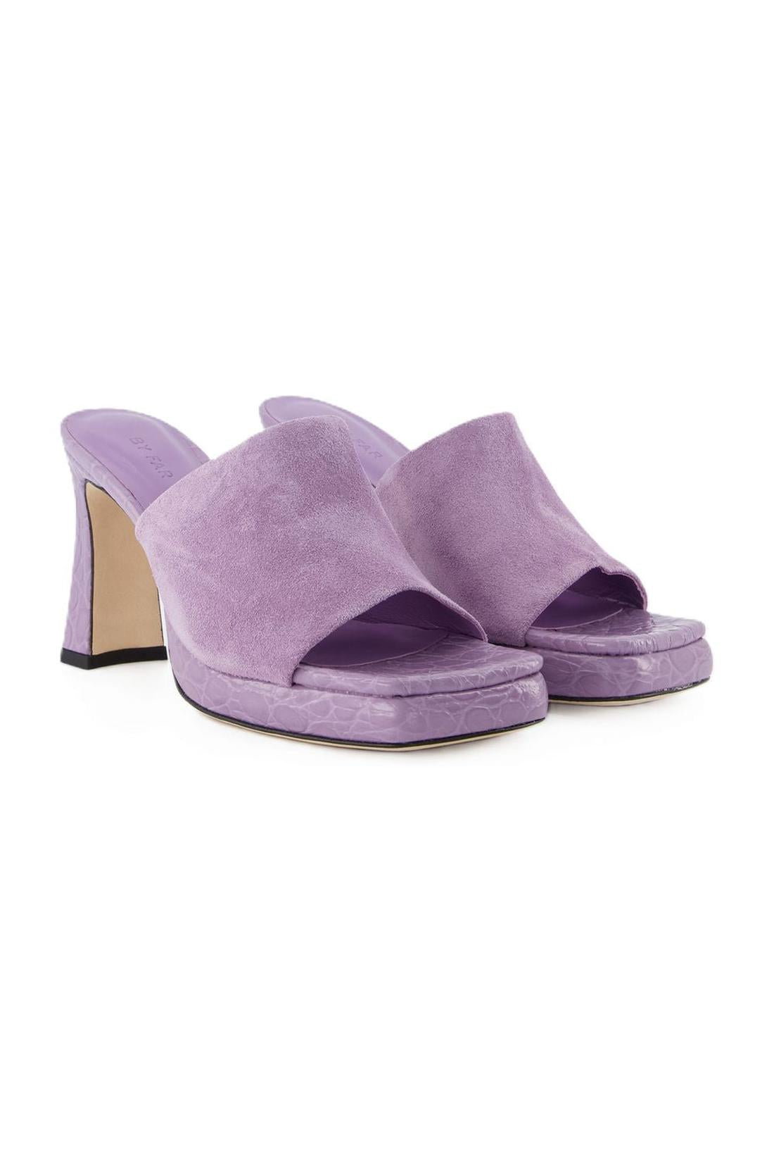 Beliz Mule - By Far - Purple - Leather