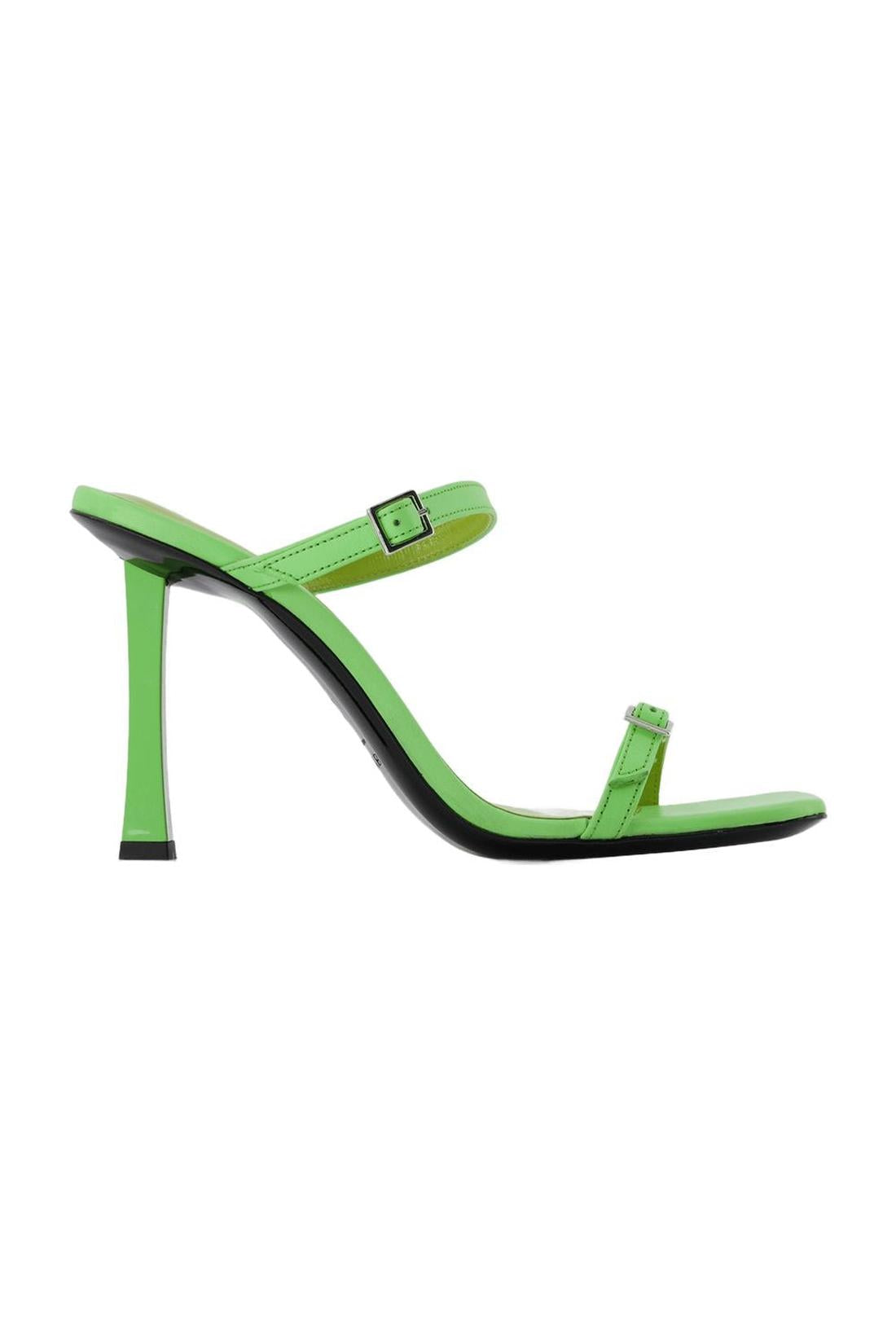 Flick Mule - By Far - Green - Leather