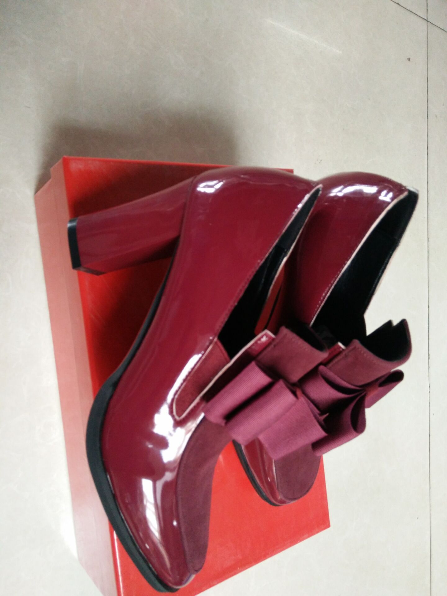 40 - 43 Lrge Size Shoes Spring New Single Shoes Thick Heel Women s Shoes - AXON