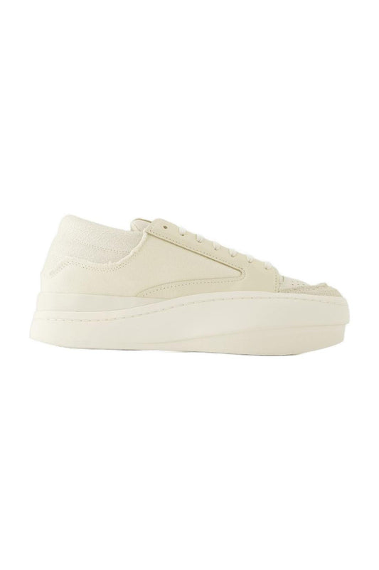 Sneakers Lux Bball Low - Y-3 - Leder - Weiß