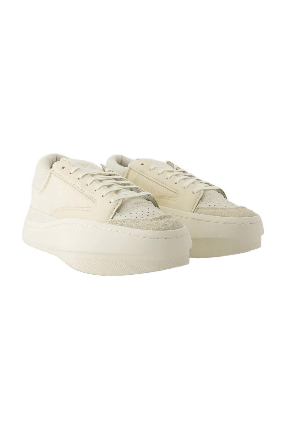 Sneakers Lux Bball Low - Y-3 - Leder - Weiß