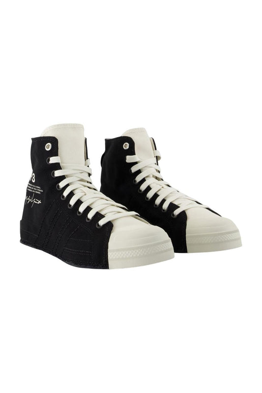 Nizza Hi Sneakers - Y-3 - Leinwand - Schwarz