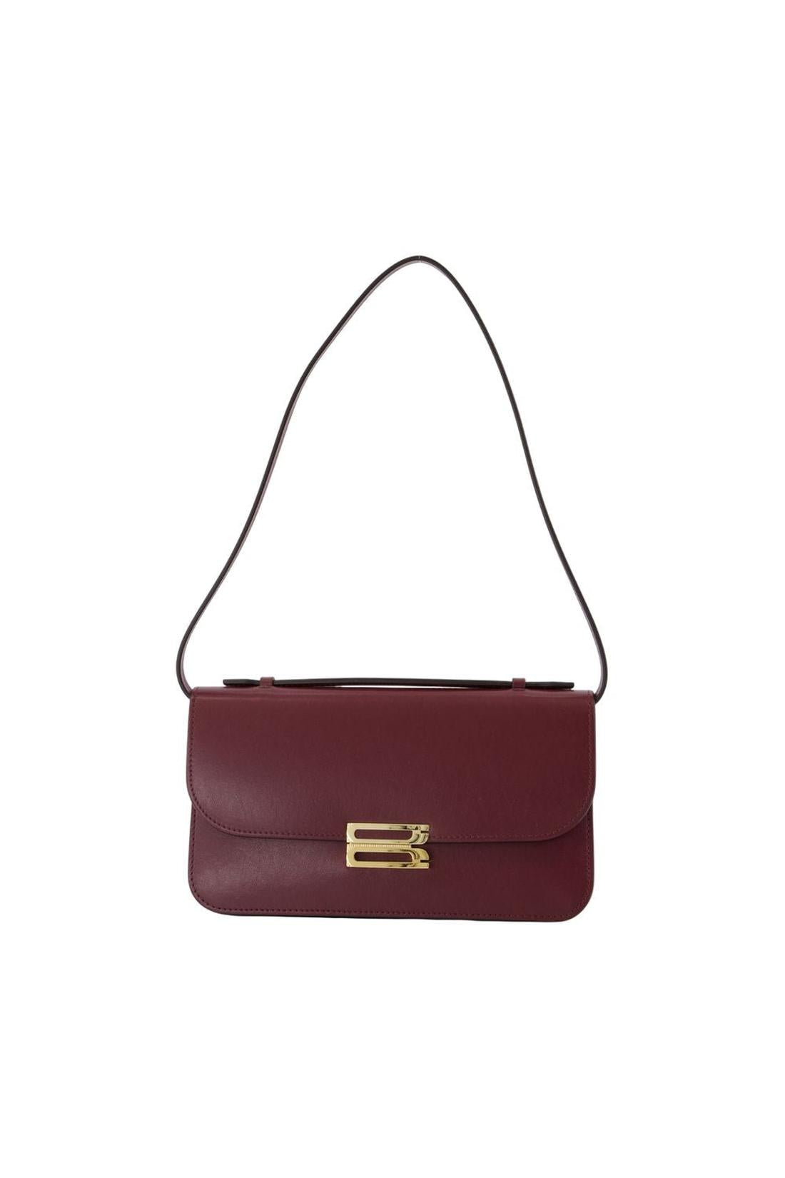 Midi Dorian Clutch - Victoria Beckham - Leder - Bordeaux