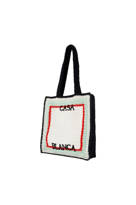 Gehäkelte Einkaufstasche - Casablanca - Baumwolle - Weiß
