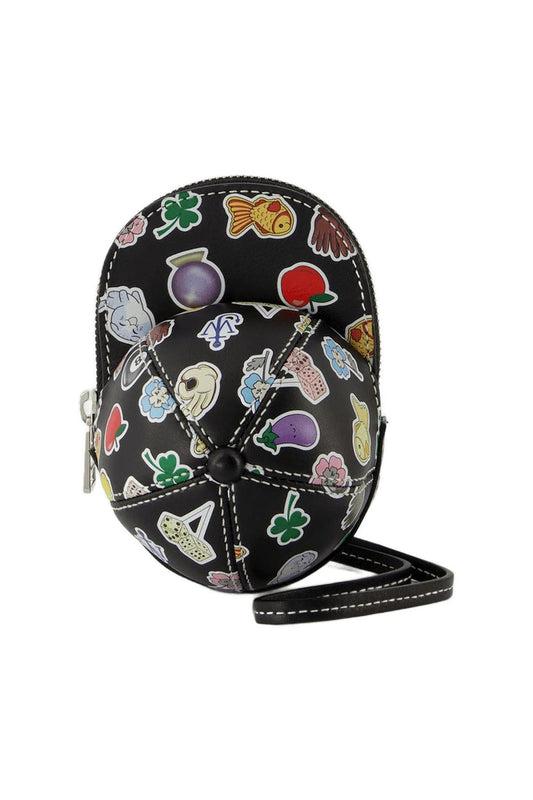 Nano Cap Hobo Bag - J.W. Anderson -  Black - Leather