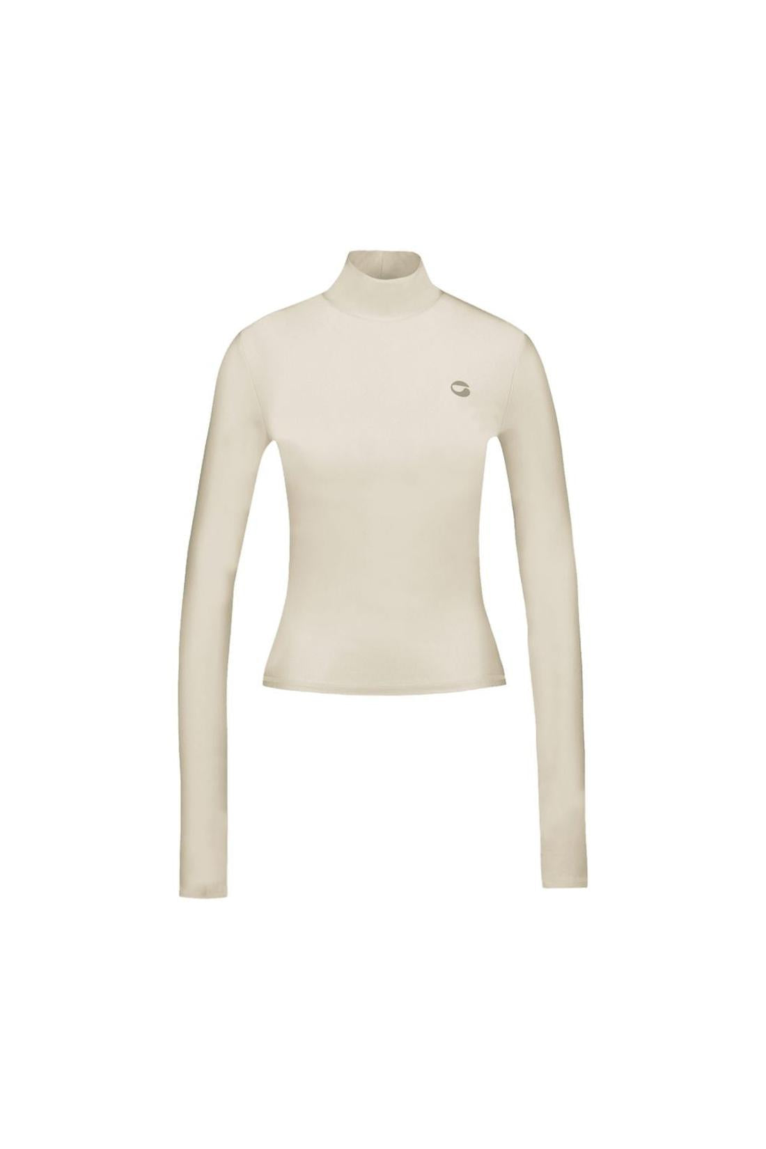 High Neck T-Shirt - Coperni - Nylon - Beige