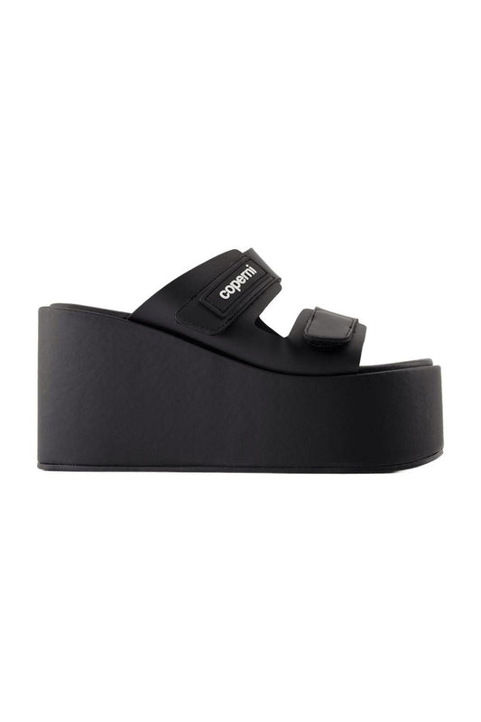Patch Wedge Sandalen - Coperni - Synthetik - Schwarz