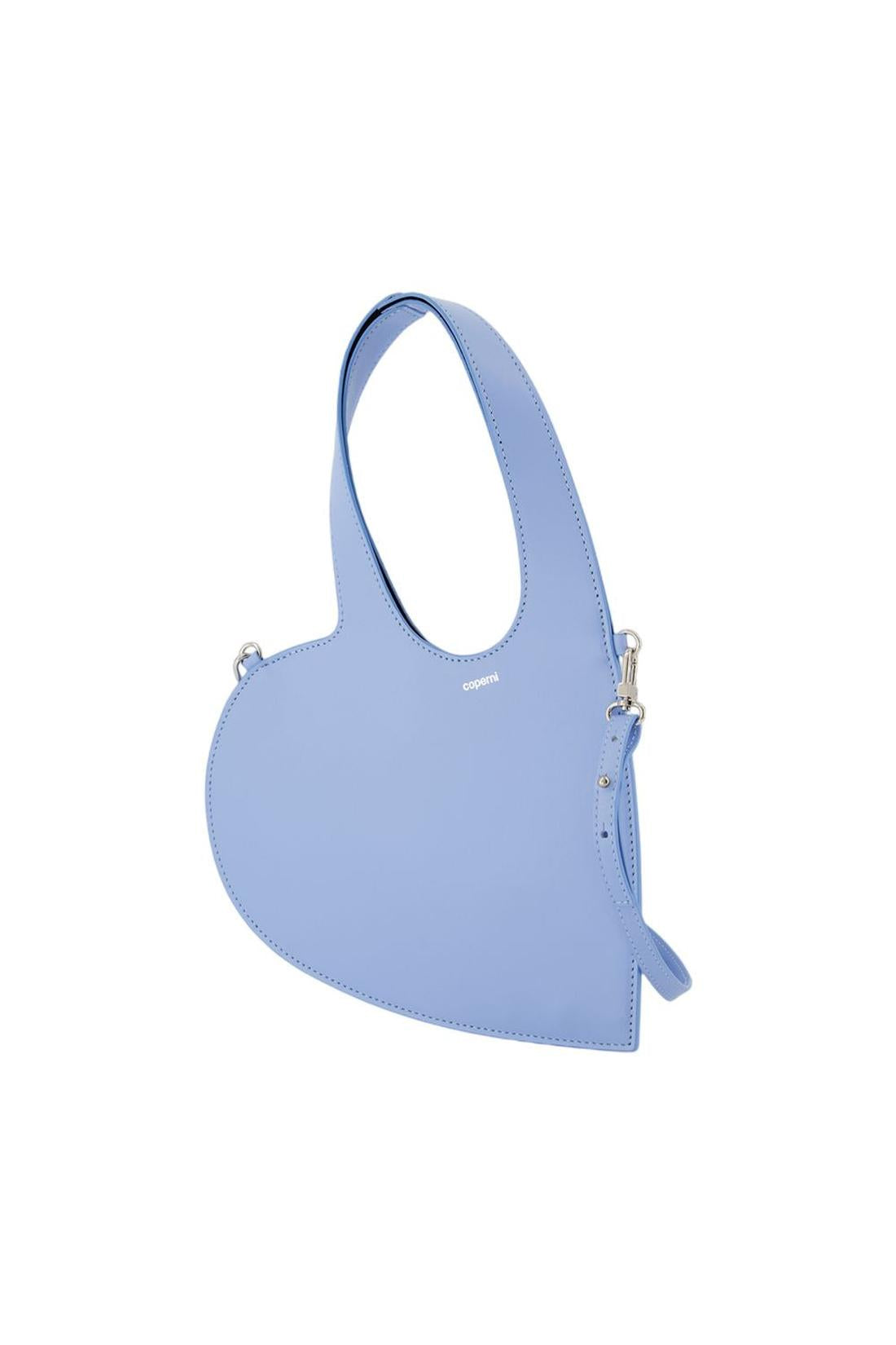 Baby Heart Schultertasche - Coperni - Leder - Blau