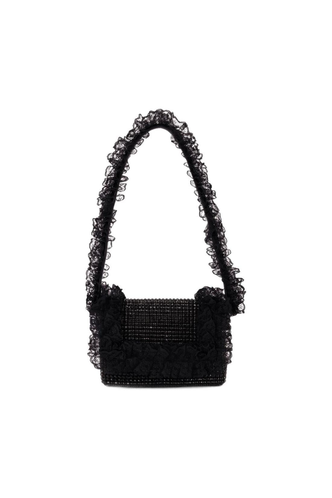 Crystal Lace Detail Handtasche - SELF PORTRAIT - Synthetik - Schwarz