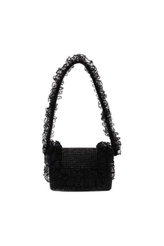 Crystal Lace Detail Handtasche - SELF PORTRAIT - Synthetik - Schwarz