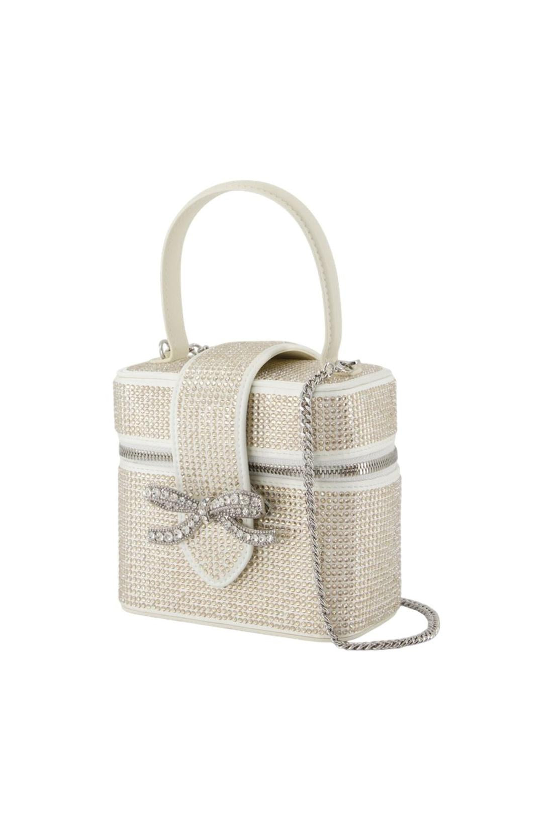 Rhinestone Vanity Handtasche - SELF PORTRAIT - Satin - Vergoldet