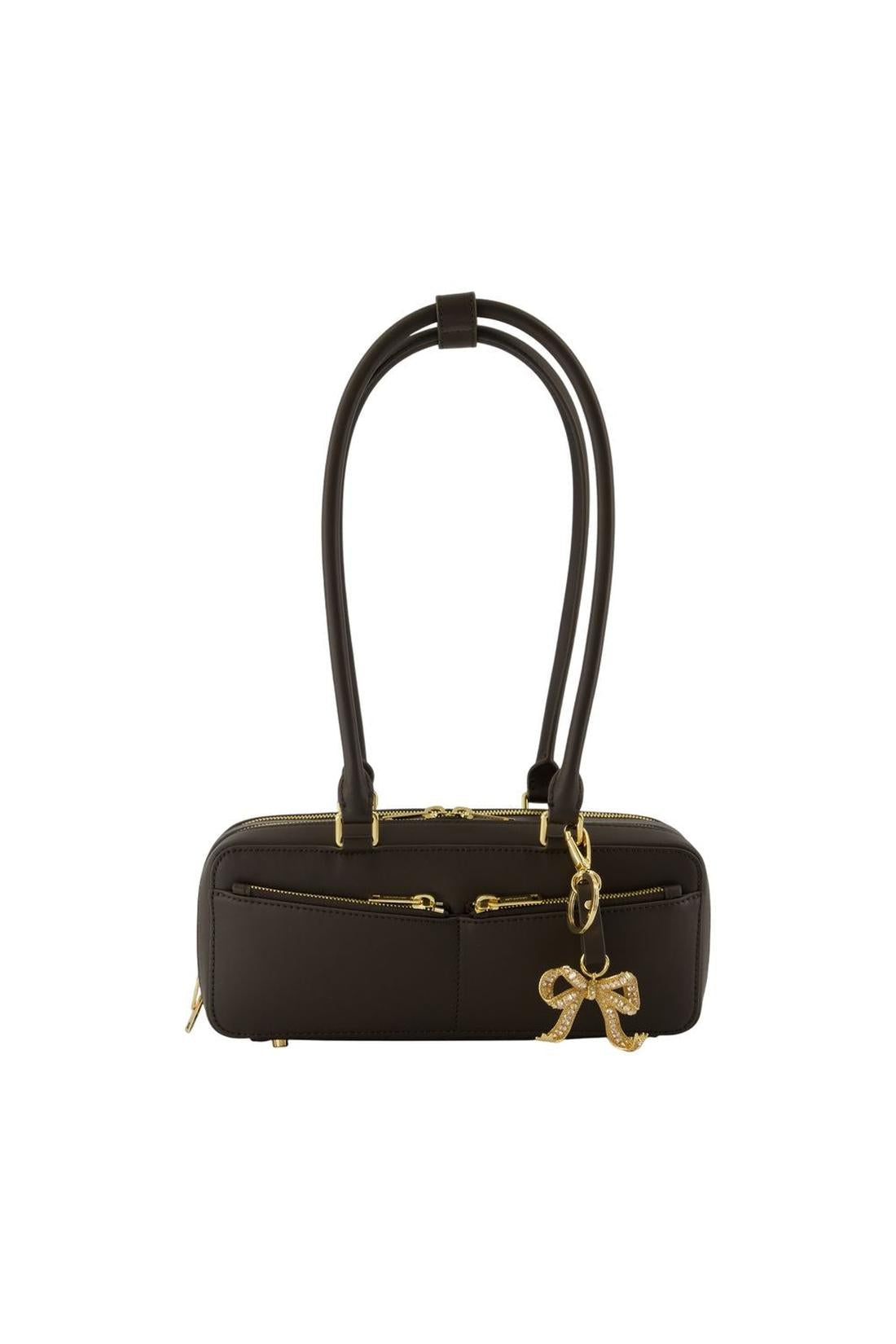 Baguette With Charm Schultertasche - SELF PORTRAIT - Leder - Braun