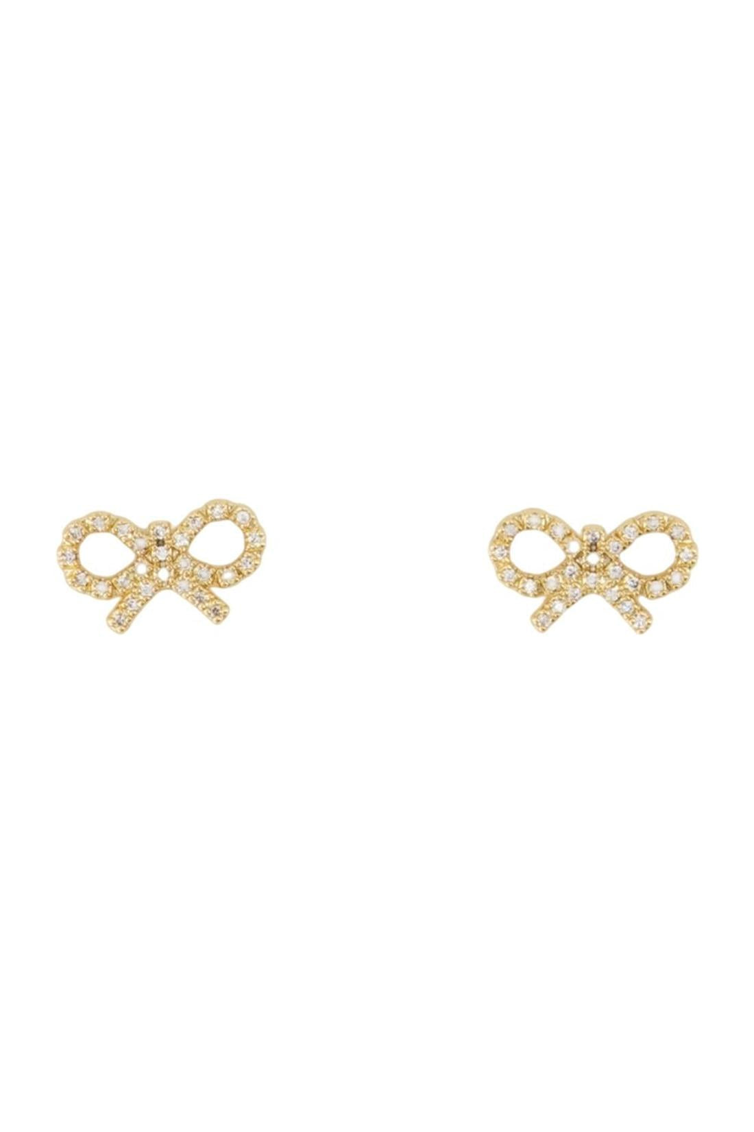 Micro Bow Ohrringe - SELF PORTRAIT - Vergoldet - Vergoldet