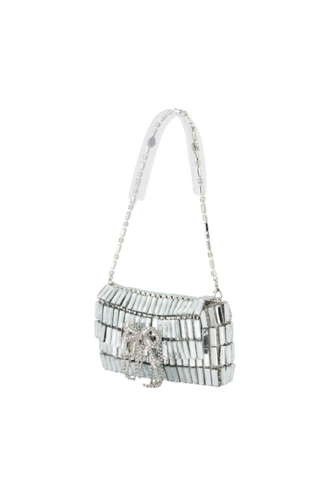 Schultertasche Crystal Bow Mini - SELF PORTRAIT - Metall - Silber