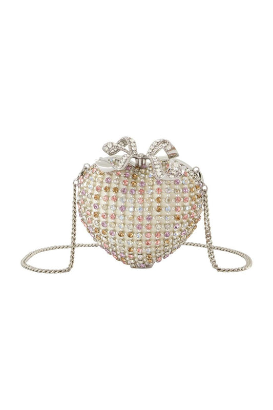 Crystal Heart Clutch - SELF PORTRAIT - Metall - Multi