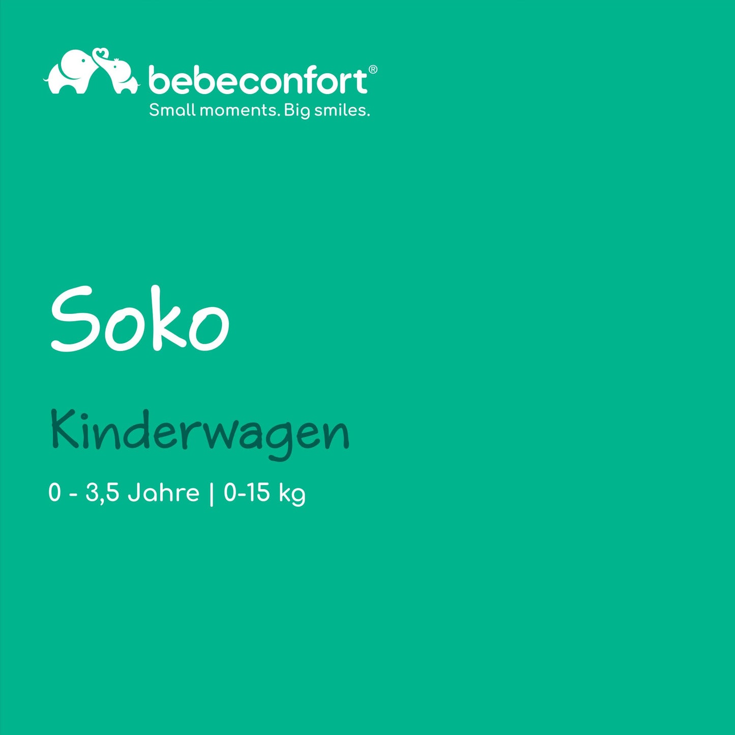 Bebeconfort Rainbow, Kinderwagen, Kompakt und Wendig, 6 Monaten bis 4 Jahre, bis zu 22 kg, Mineral Graphite