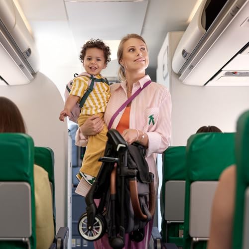 Bebeconfort Zephir, kompakter Baby Kinderwagen, 0–4 Jahre (bis zu 22 kg), leichter Reise Buggy (4,5 kg), in Kabinengröße, flacher und verstellbarer Sitz, Aufbewahrungskorb, Mineral Green