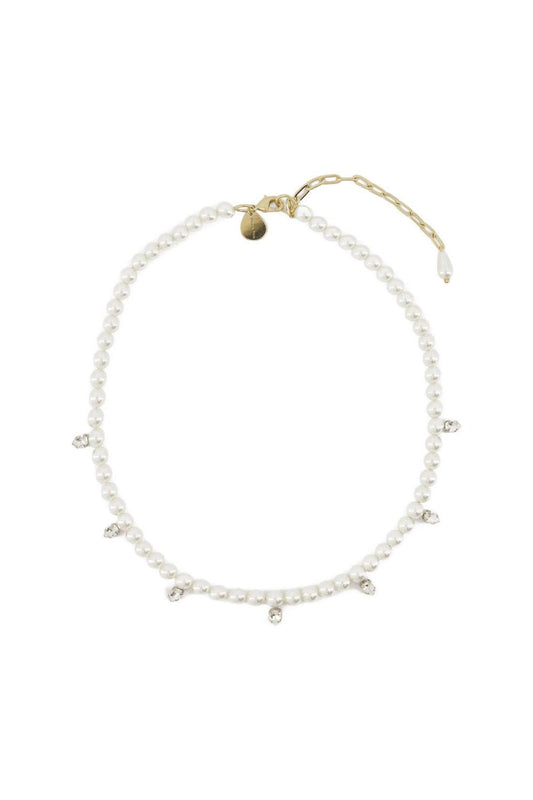 Pearl &amp; Crystal Dagger Halskette - Simone Rocha - Perle - Beige