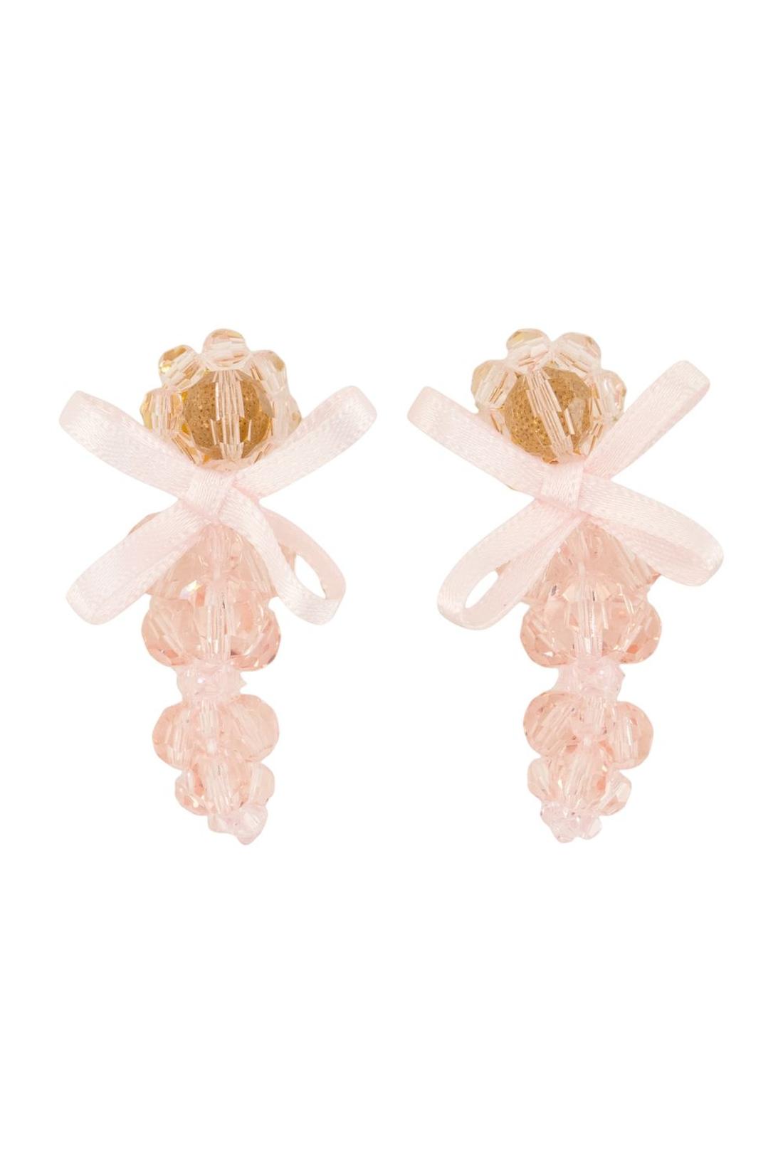 Petite Bow Ohrringe - Simone Rocha - Crystal - Pink