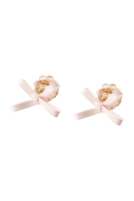 Petite Bow Daisy Ohrringe - Simone Rocha - Crystal - Pink