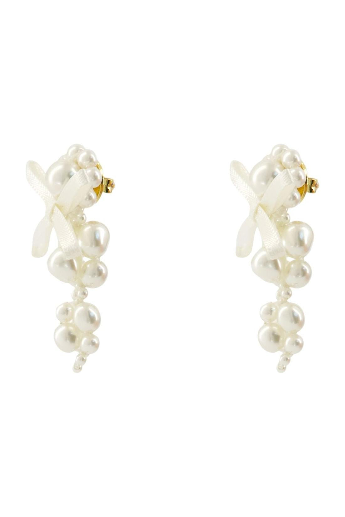 Petite Bow Ohrringe - Simone Rocha - Synthetik - Weiß