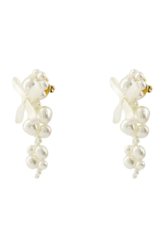 Petite Bow Ohrringe - Simone Rocha - Synthetik - Weiß
