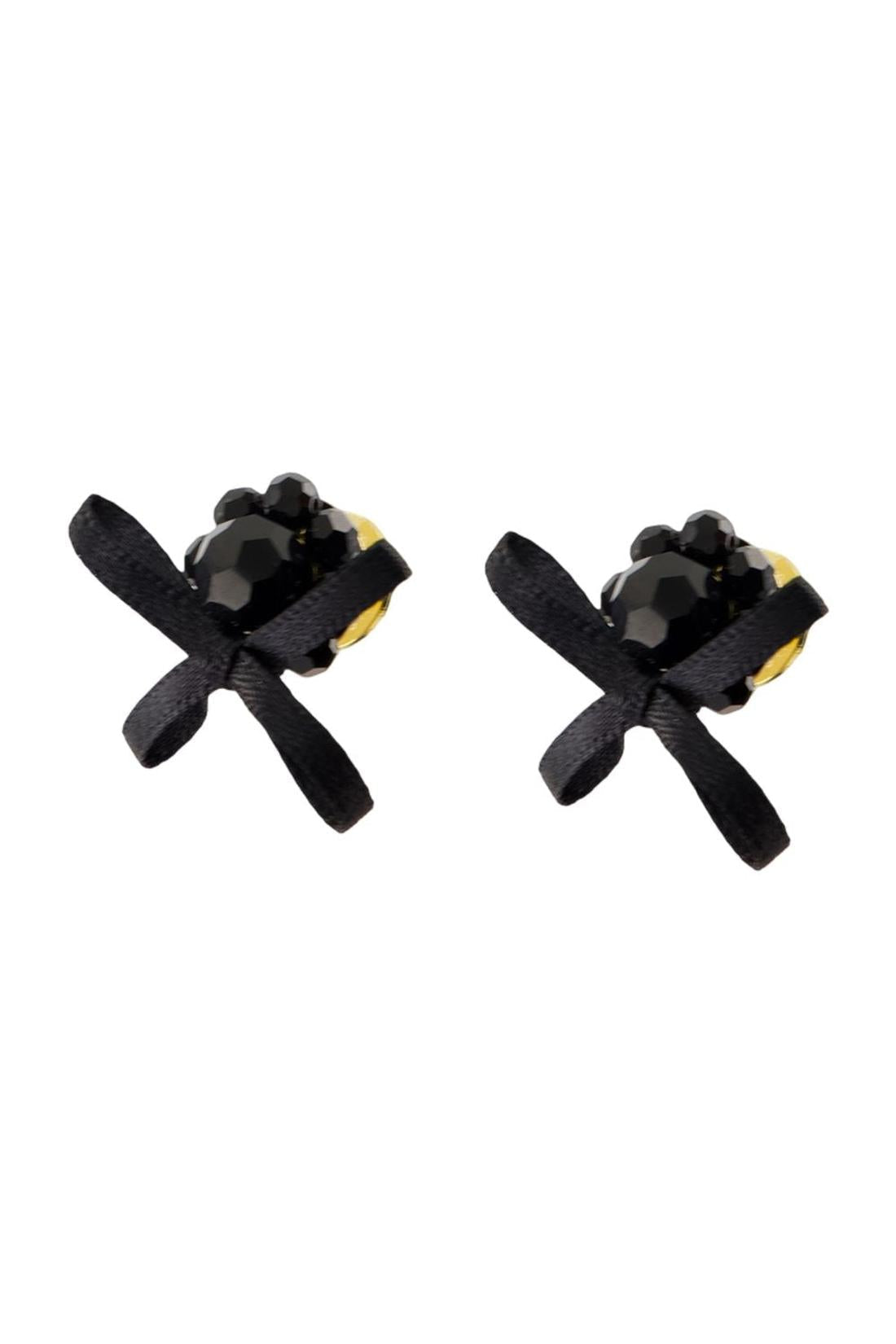 Petite Daisy Ohrringe - Simone Rocha - Crystal - Schwarz