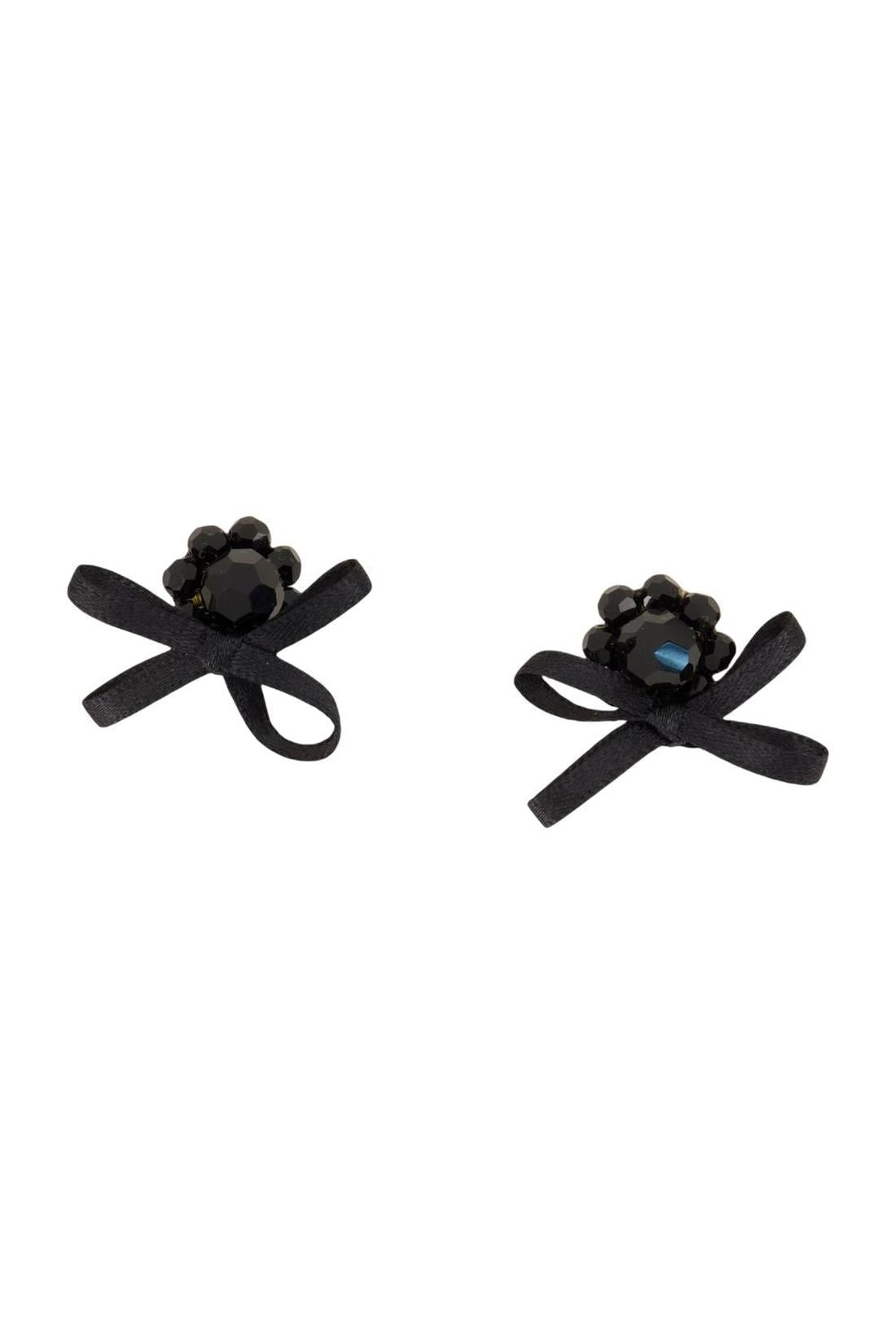 Petite Daisy Ohrringe - Simone Rocha - Crystal - Schwarz