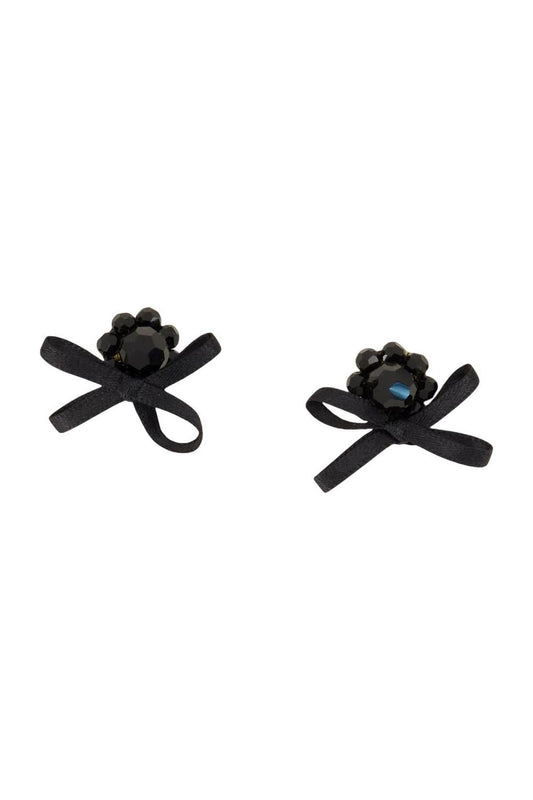 Petite Daisy Ohrringe - Simone Rocha - Crystal - Schwarz