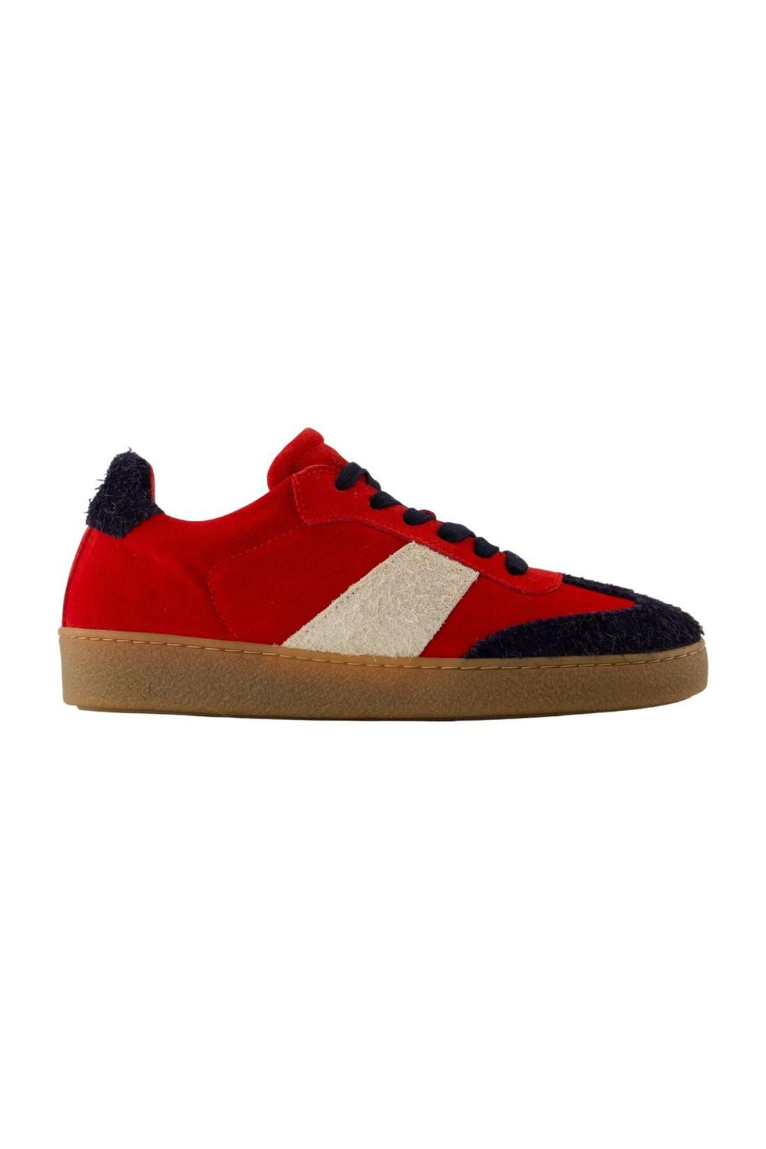 Sanoa Sneakers - Samsoe Samsoe - Leder - Rot