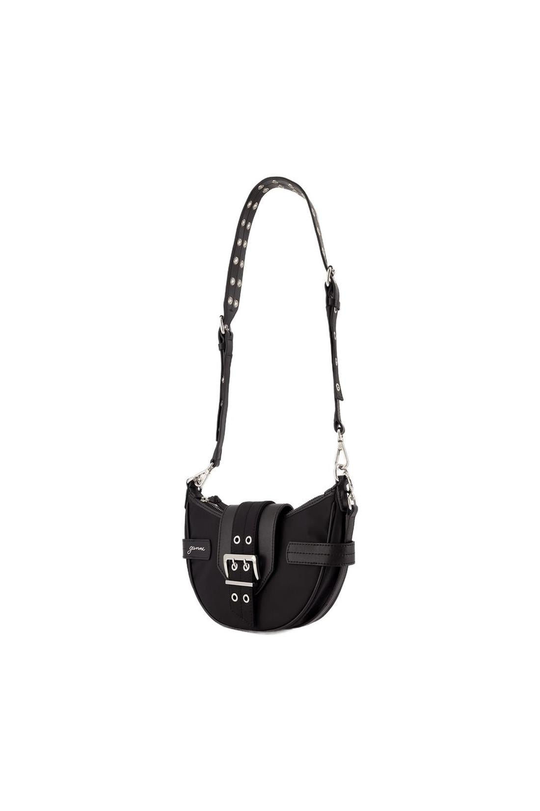 Bucky Small Schultertasche - Ganni - Nylon - Schwarz