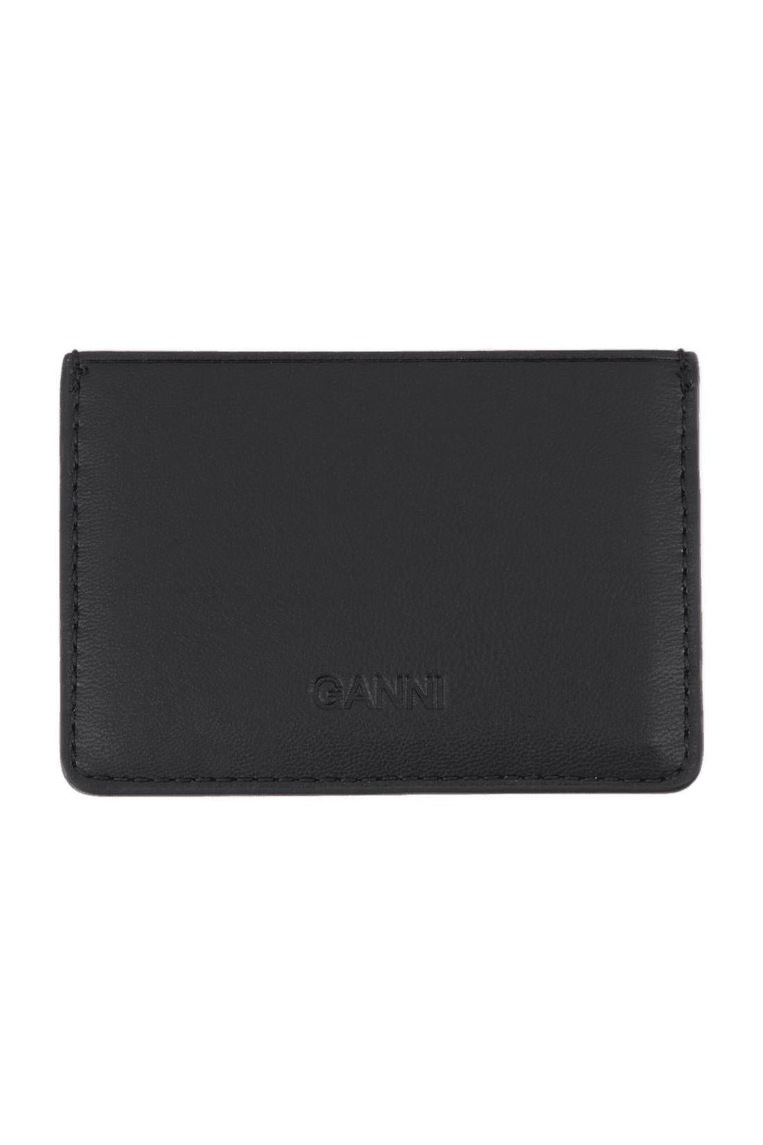 Kartenhalter Ganni Bou - Ganni - Leder - Schwarz