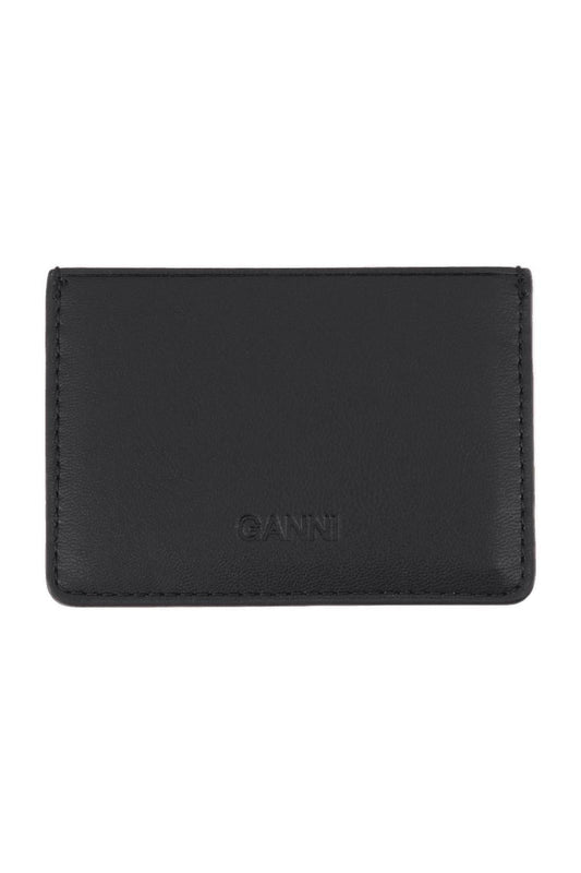Kartenhalter Ganni Bou - Ganni - Leder - Schwarz