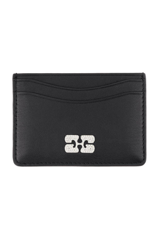 Kartenhalter Ganni Bou - Ganni - Leder - Schwarz