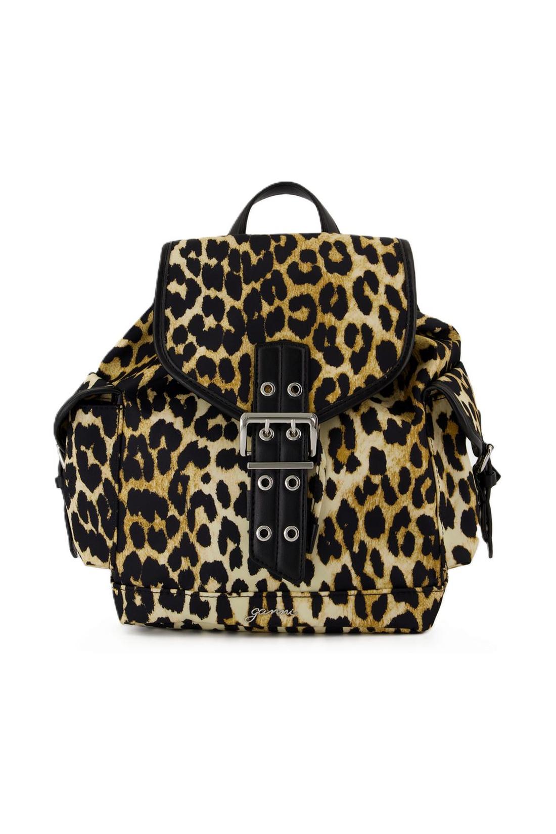 Bucky Rucksack Small - Ganni - Nylon - Leopard