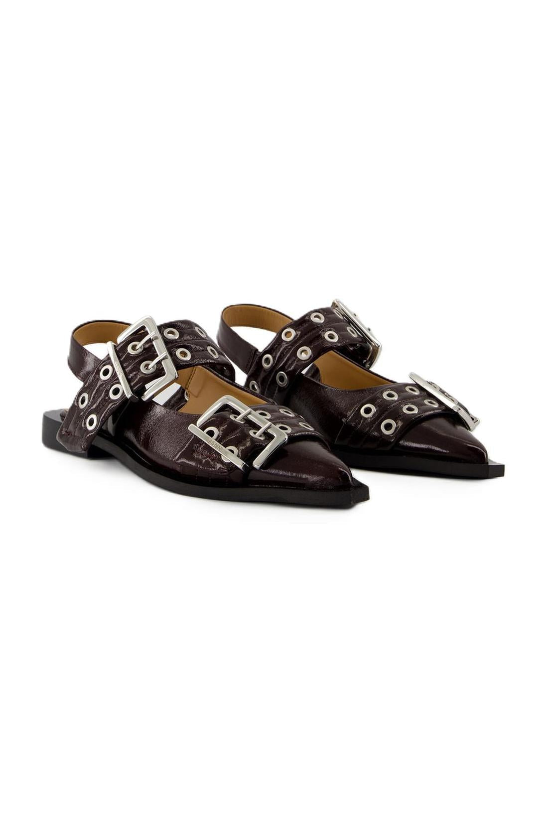 Ballerinas - Ganni - Polyester - Bordeaux