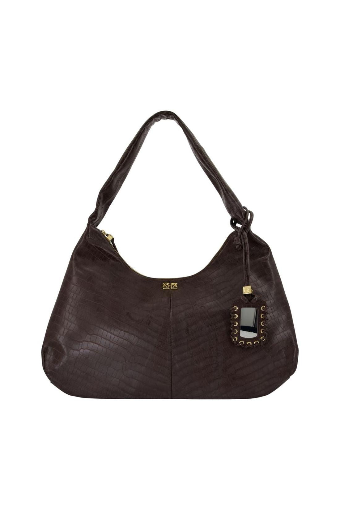 Reisetasche Bou Xxl - Ganni - Leder - Braun